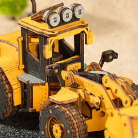 Robotime Rokr 3D dřevěné puzzle Buldozer 211 ks