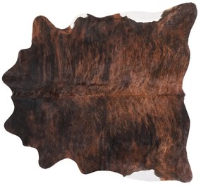 Koberec z hovädzej kože 2-3 m² hnedý NASQU Beliani