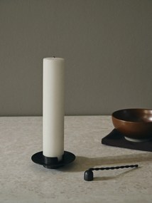 Ferm Living Mosadzný svietnik Block Black