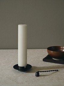 ferm LIVING Mosadzný svietnik Block Black