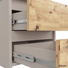 Nočný stolík CL2 kašmírový / dub artisan