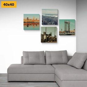 Set obrazov výhľad na mesto New York Varianta: 4x 60x60