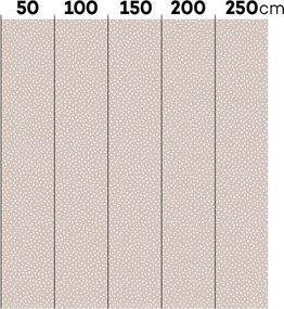 Tapeta nepravidelné biele bodky púdrovo ružová 280x50cm