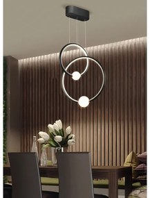 Klausen 142039 - LED Stmievateľný luster na lanku LIV LED/50W/230V čierna + DO