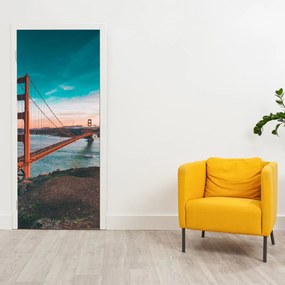 Fototapeta na dvere - Golden Gate (95x205cm)