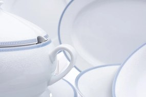 Jídelní souprava, karlovarský porcelán, Thun, Opal, krajka, 25 dílná