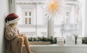 Watt & Veke Závesná svietiaca hviezda Liz White 50 cm