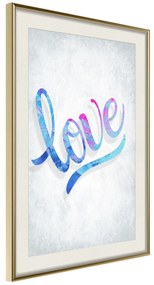 Artgeist Plagát - Love [Poster] Veľkosť: 20x30, Verzia: Zlatý rám s passe-partout