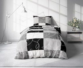 Krepové obliečky KASPARO BLEND sivé hotelová kapsa Rozmer obliečky: 70 x 90 cm | 140 x 200 cm