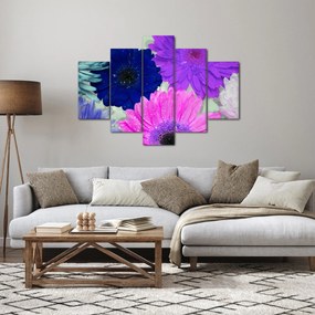 Obraz farebných kvetín (150x105 cm)