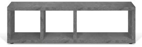 Sivý TV stolík v dekore betónu 150x45 cm Berlin – TemaHome