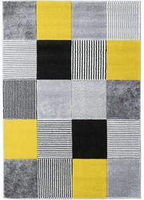 Koberce Breno Kusový koberec ALORA A1039 Yellow, sivá, viacfarebná,120 x 170 cm