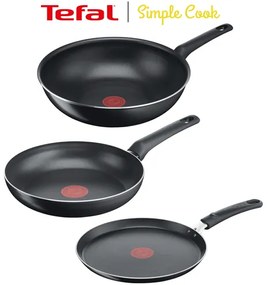 Akčný set Tefal Simple Cook B5560253 + B5561053 + B5561953 Single Beginner