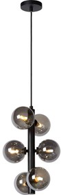 Lucide 45474/06/30 - Luster na lanku TYCHO 6xG9/28W/230V čierna
