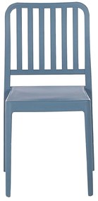 Sada 2 záhradných stoličiek modrá SERSALE Beliani