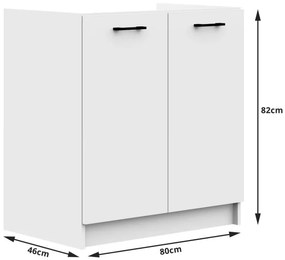 Rohová kuchynská linka OLIWIA 3 m biela