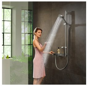 Hansgrohe Raindance Select S, sprchová sada 120 3jet PowderRain so sprchovou tyčou 90 cm, chrómová, HAN-27667000