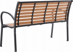 Garden Line ZÁHRADNÁ LAVICA 125 x 60 x 80 CM HNEDÁ *0865