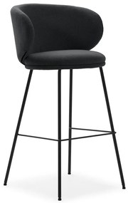 Tmavosivé barové stoličky v súprave 2 ks (výška sedadla 65 cm) Rush – Marckeric