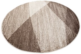 Koberec kruh K195B BEIGE SARI KOŁO 3UX Veľkosť: 130x130cm