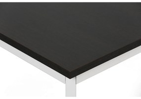 Jedálenský stôl TRIVIA, sivá podnož, 1600 x 800 mm, wenge