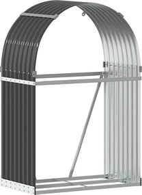 vidaXL Držiak na drevo antracitový 80x45x120 cm pozinkovaná oceľ