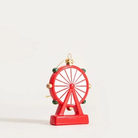 Závesná vianočná dekorácia EVI RED ruské koleso 753763
