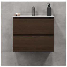 Kúpeľňová skrinka s umývadlom KENWOOD 61 cm orech