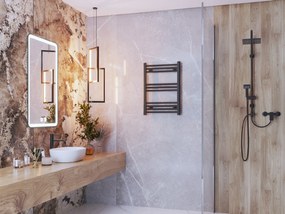 Gamma Erga Basic, vykurovacie teleso 700x500 mm, 273 W, čierna, ERG-LAV-BASIC-7050-BK