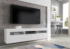 TV stolík/skrinka Moderno (biela). Akcia -20%. Vlastná spoľahlivá doprava až k Vám domov. 1124837