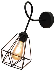 Nástenné svietidlo KARO 3xE27/15W/230V čierna