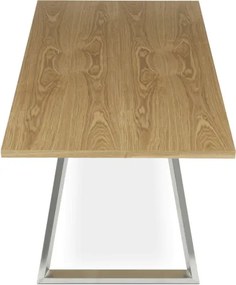 Jedálenský stôl HT-W1515 dub / strieborný