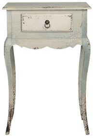 Drevený retro nočný stolík so zásuvkou - 60 * 30 * 91 cm