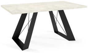 Rozkladací jedálenský stôl TAIT chromix biely Rozmer stola: rozmer 160cm