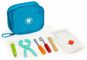 Eco Toys 7-dielna drevená zubárska sada s taškou