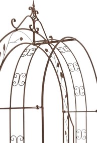 Pergola na popínavé rastliny GS22232 s bránkou - Hnedá antik