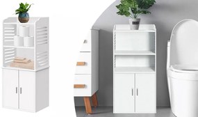 Malá kúpeľňová skrinka, biela