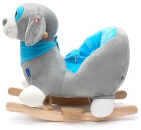 Hojdacia hračka s melódiou psík modrý