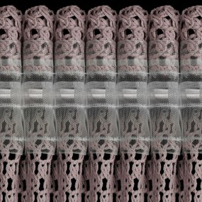 ZÁVES NA PÁSKE GABBY 140X270 CM RUŽOVÁ