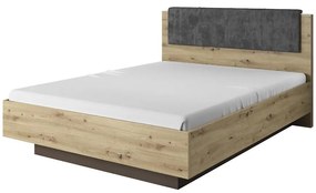 Posteľ 160 s úložným priestorom Arco dub artisan/grafit