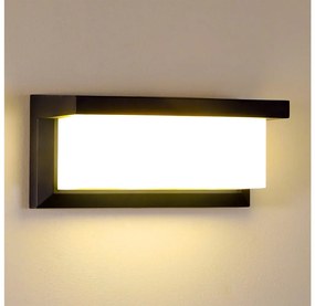 Brilagi - Vonkajšie nástenné svietidlo BRICKY 1xE27/60W/230V čierna IP54 BRI072