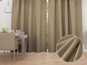 Biante Zamatový záves Velvet Prémium SVP-026 Kávovo béžový 135x140 cm