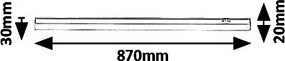 Rabalux 5218 Greg podlinkové LED svietidlo 870mm 13W/1300lm 4000K IP20 biela