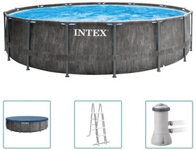 INTEX GREYWOOD PRISM FRAME PREMIUM POOLS Bazén set 457 x 122 cm 26742NP