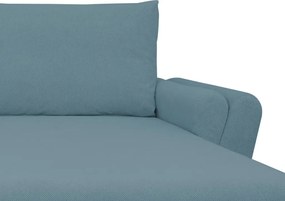 Rohová sedačka Helvetius, modrá látka