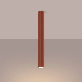 Sollux SL.1629 - Bodové svietidlo KARBON 1xGU10/10W/230V 60 cm červená