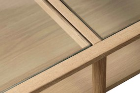 Dizajnový konferenčný stolík Dallan 120 cm prírodný dub