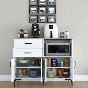 Skriňa Jeby Walnut and White