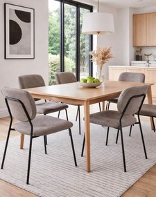 Jedálenská stolička Yogi, sivá