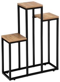 Stojan na kvety Agras svetlohnedý/čierny